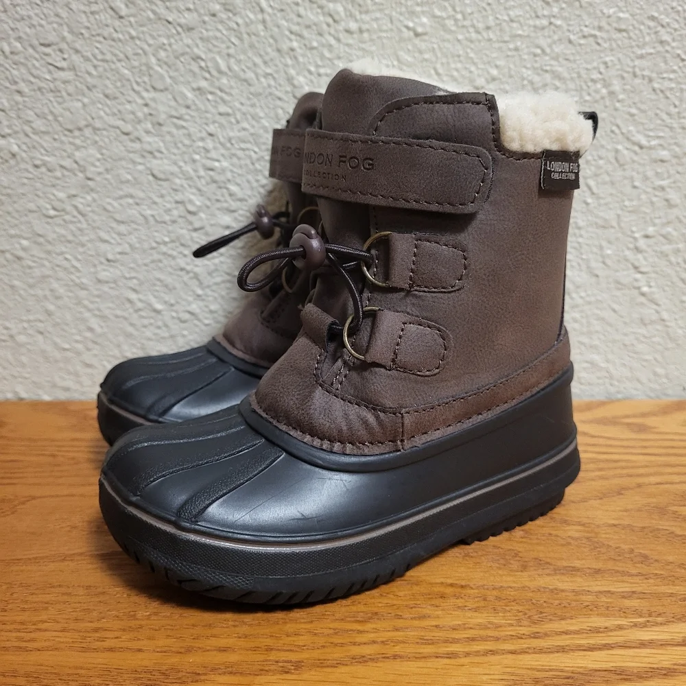 NWT London Fog Collection Brown & Black Lil Oxford Boots Size 9